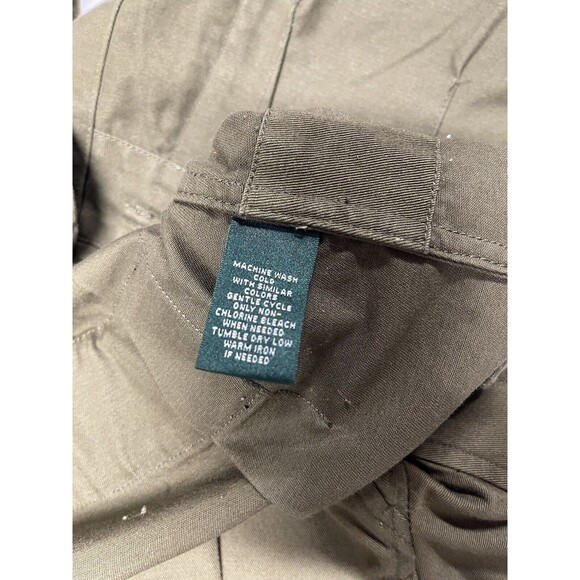 Lauren Jeans Co Ralph Hers Sz Small Green Belted Jacket Military Style Button - Picture 5 of 5